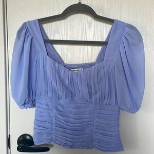 Periwinkle Abercrombie crop blouse